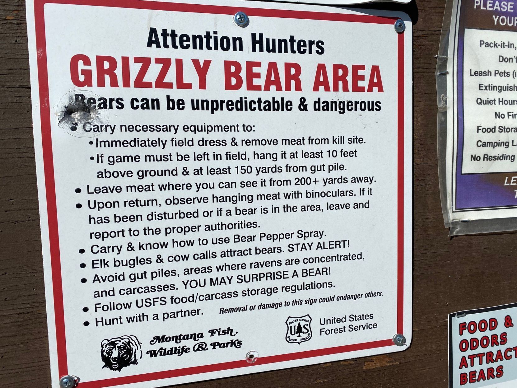 Warning signs